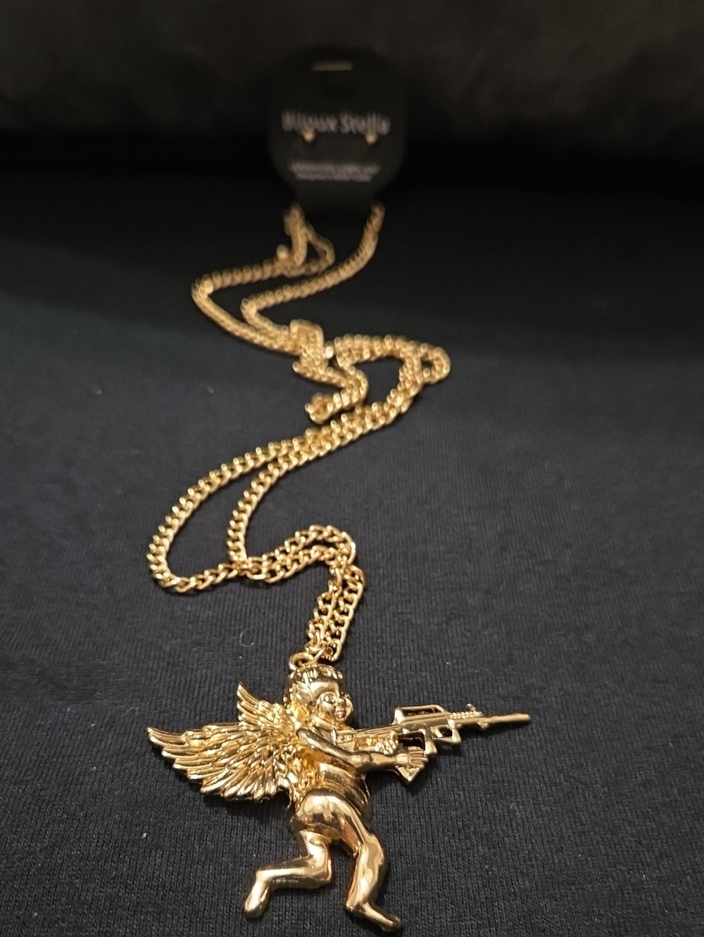 Gold Angel Pendant Necklace